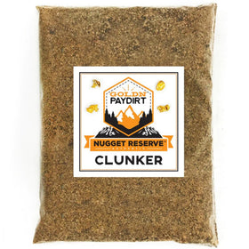 Goldn Paydirt Nugget Reserve bag ready for home gold prospecting.