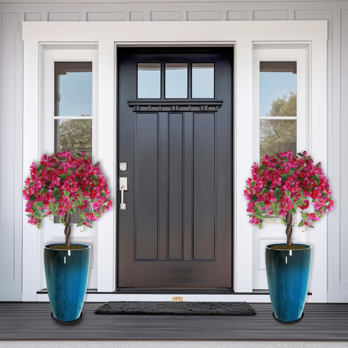 Goldshire planter with drainage hole protects against overwatering