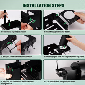 Easy assembly of the Goldusk caddy with included hardware.