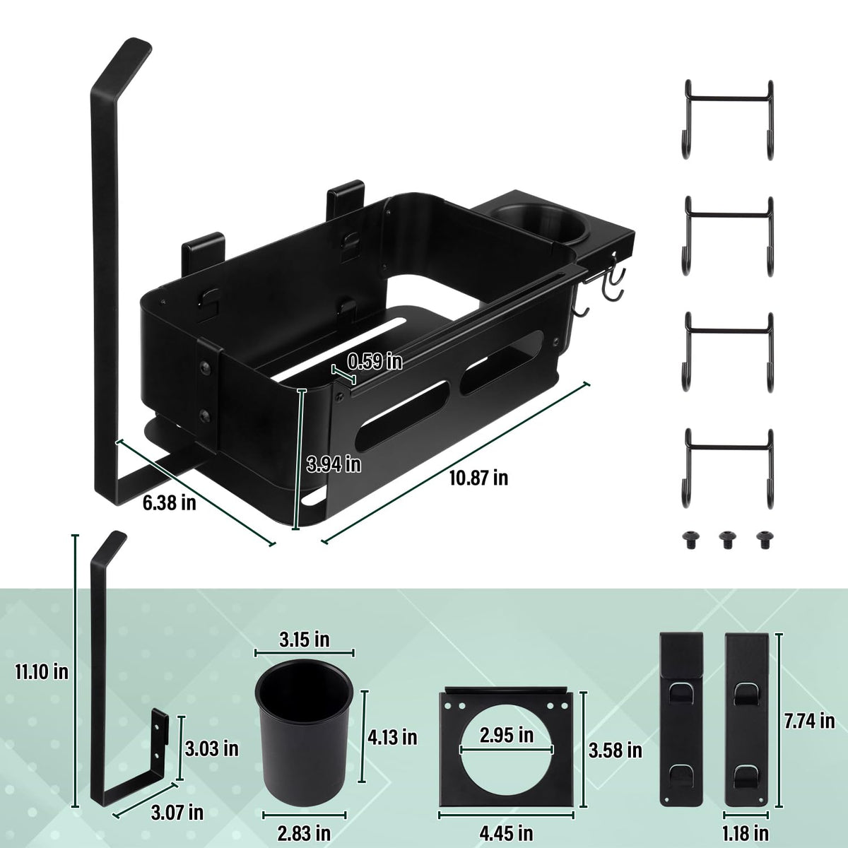 Hollow bottom design of Goldusk bin promotes drainage and ventilation.