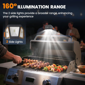 Goldusk USB-C rechargeable grill light with a 4000mAh battery for long grilling sessions