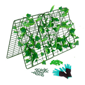 GOLETIO cucumber trellis assembled in raised bed supports climbing vines