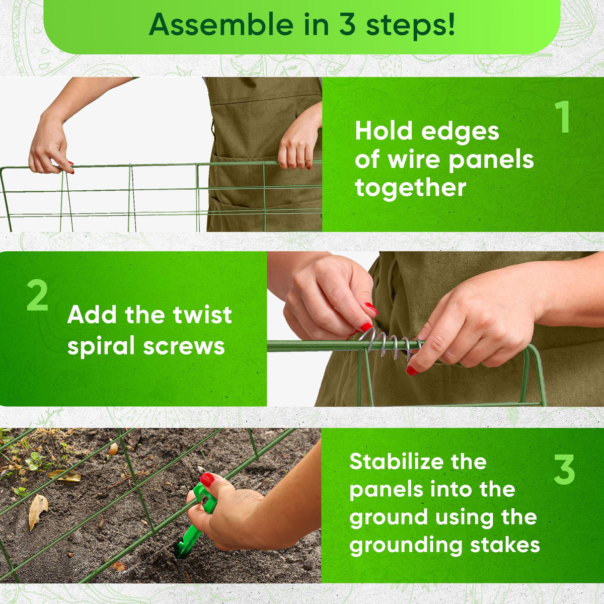 GOLETIO cucumber trellis assembly parts ready for setup and expansion