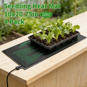 GOLOPET seedling heat mat 4-pack side view shows compact design