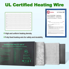 GOLOPET seedling heat mat waterproof surface for easy cleanup