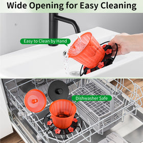 Gomazonle detachable parts are dishwasher safe for easy cleaning