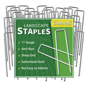 Gomedi landscape staples 6in 120pack securing turf and weed barriers in outdoor spaces