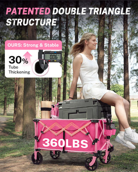 Gonex wagon with detachable wheels for versatile setups.