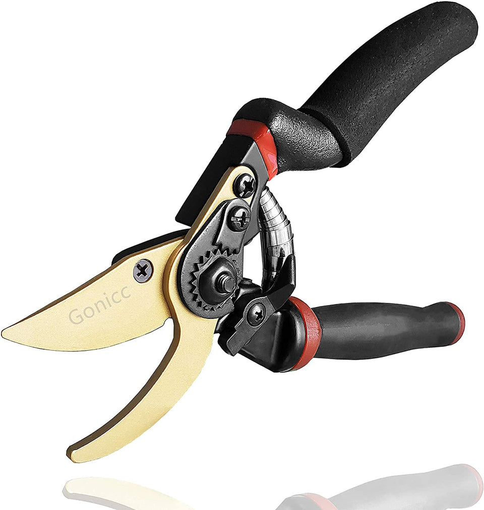 Gonicc 8.5-inch rotating-bypass-shears shown for smooth, efficient pruning