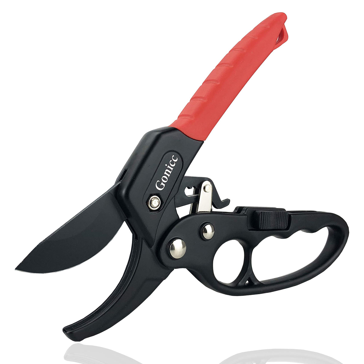 Gonicc GPPS-1011 blade close-up reveals a sharp SK-5 edge for precise cuts.