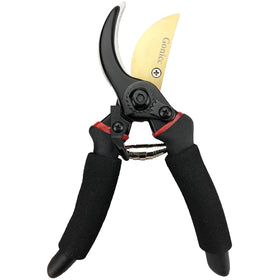 Gonicc bypass pruner blade close-up showing sharp steel finish