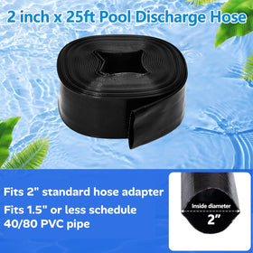 Gonioa heavy-duty PVC hose with stainless clamps for secure connections.