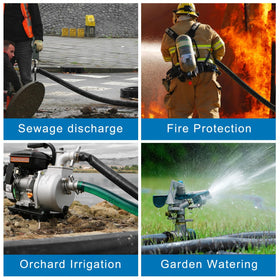 Gonioa backwash hose with standard camlock fit for flexible installations