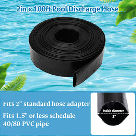 Gonioa backwash hose with stainless clamps for secure pool connections