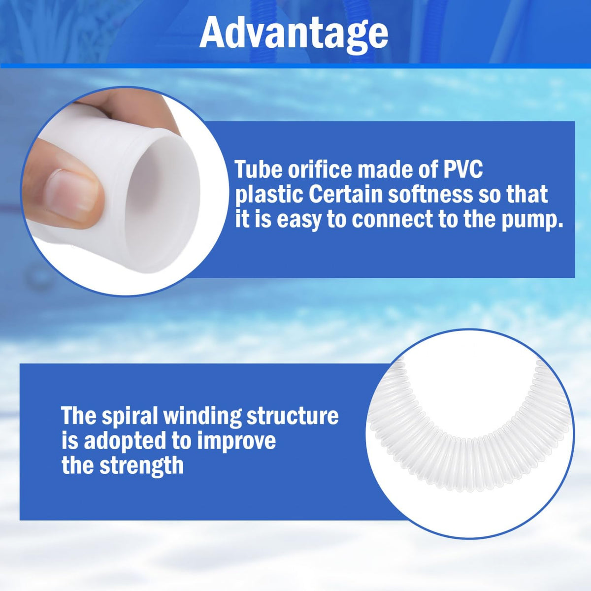 Gonioa PE-material hose resists sun and corrosion for longer life