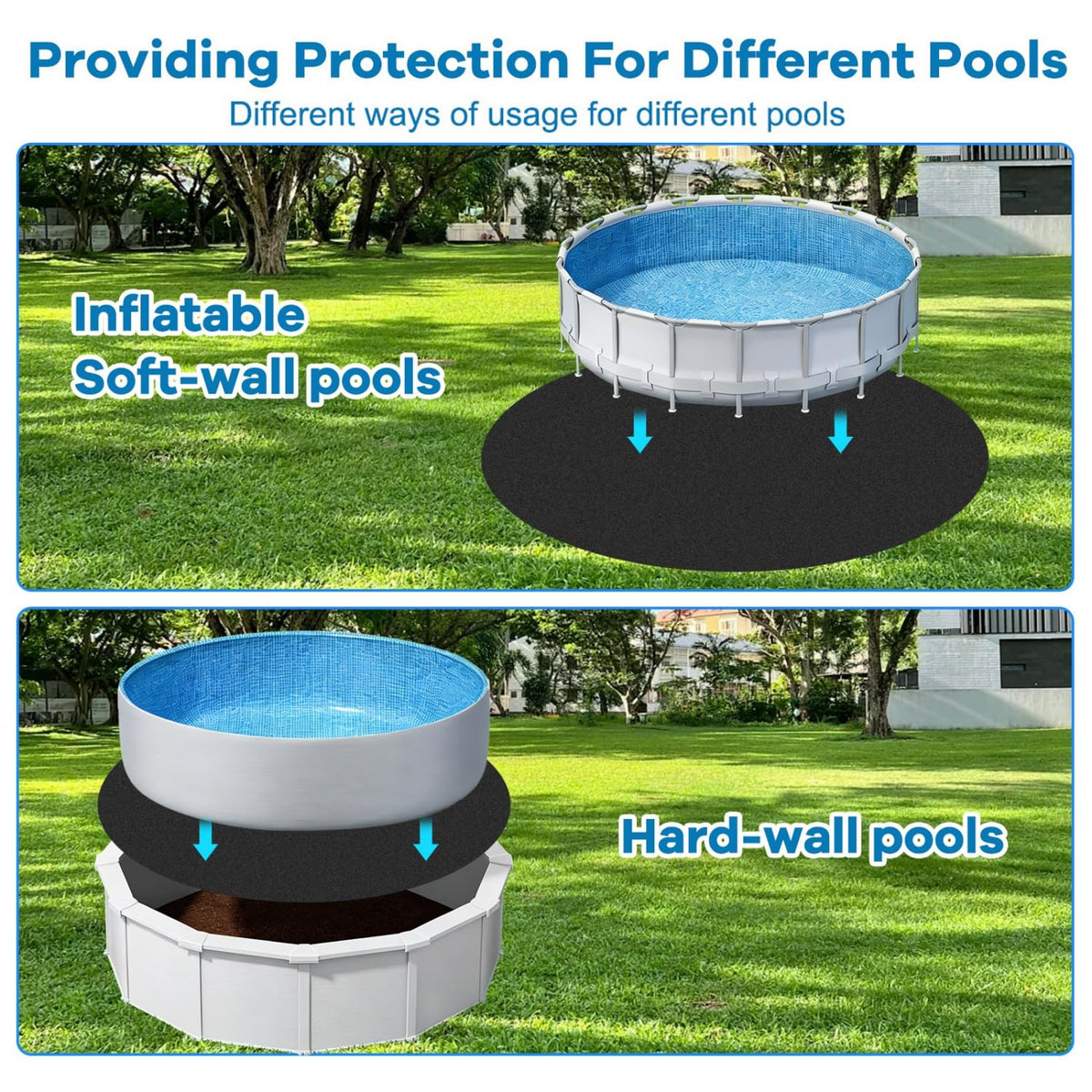 Gonioa moisture-permeable pool pad allows air and water through
