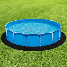 Gonioa round pool pad 10ft compatible with various pool shapes