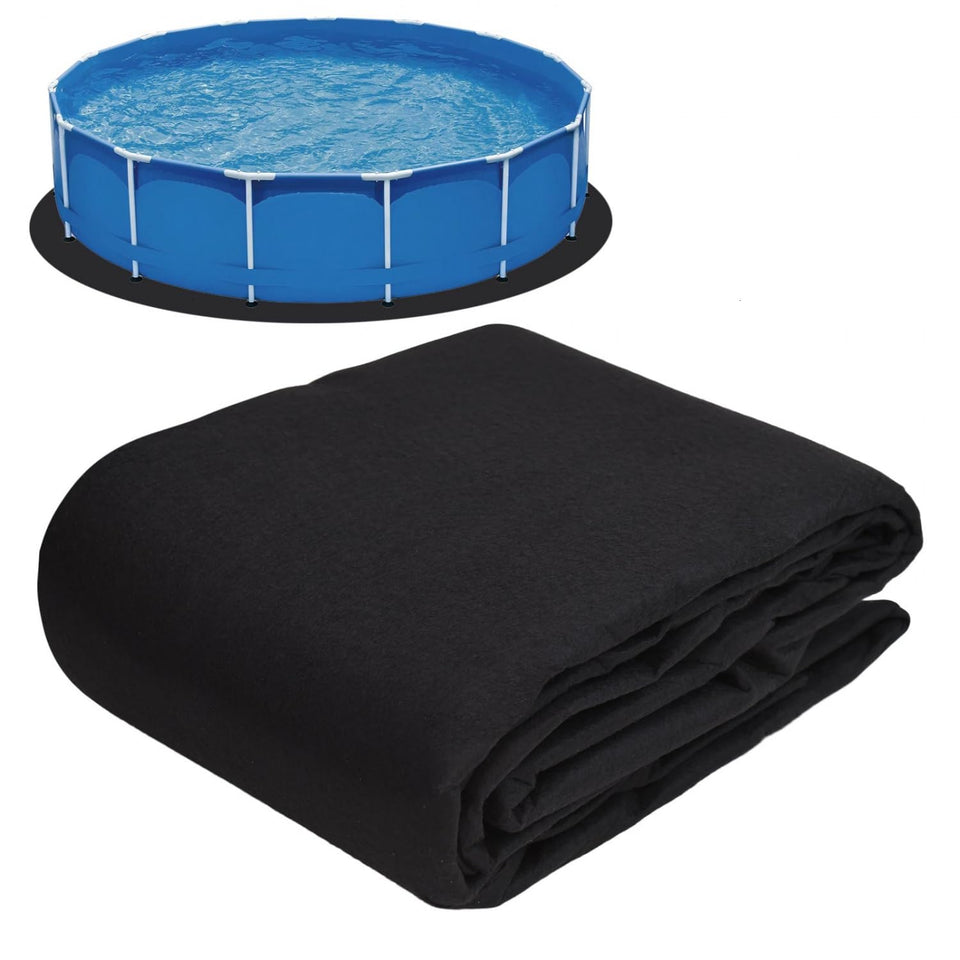 Gonioa ten-foot pool pad under pool protecting liner from punctures and weeds