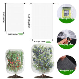 GonLei garden netting two sizes with drawstring for versatile setup