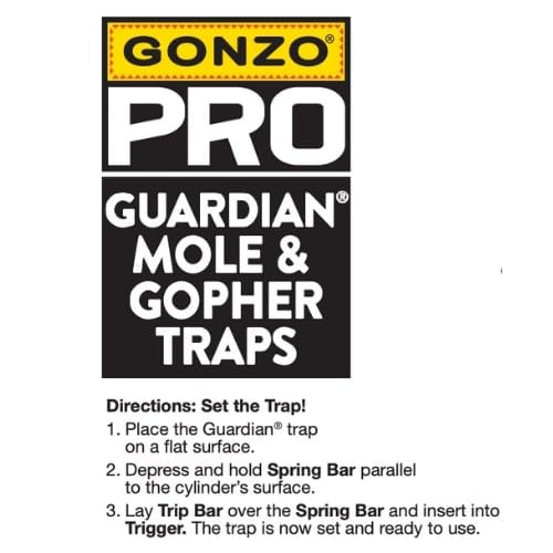 Retrieval-ready GONZO trap with safety leash for controlled handling.