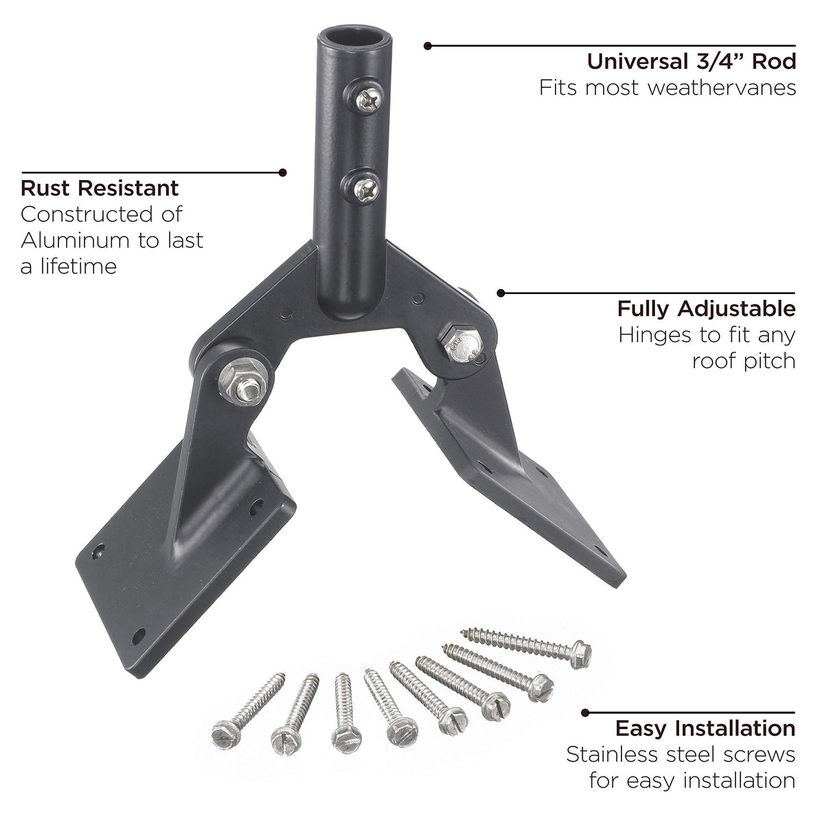 Good Directions 401AL roof mount mounting plates close-up for secure installation