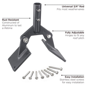 Good Directions 401AL roof mount mounting plates close-up for secure installation