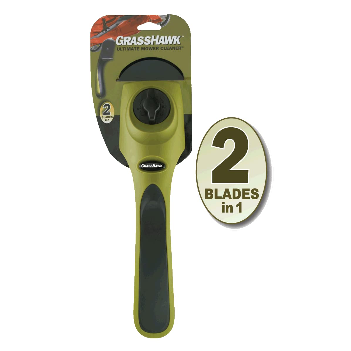Good Vibrations Grass Hawk comfort handle promotes steady control during cleaning sessions.