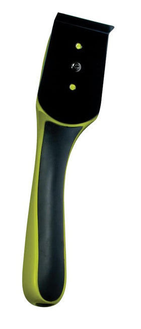 Good Vibrations Grass Hawk front view highlights easy grip handle for comfortable, one-handed use.