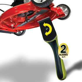 Good Vibrations Grass Hawk side view shows compact design for tight under-deck access.