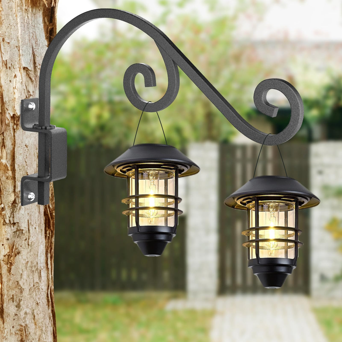 GOODBUY matte-black finish blends with décor and resists weathering.