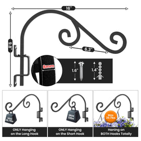 GOODBUY solid wrought-iron construction for lasting strength in any weather.