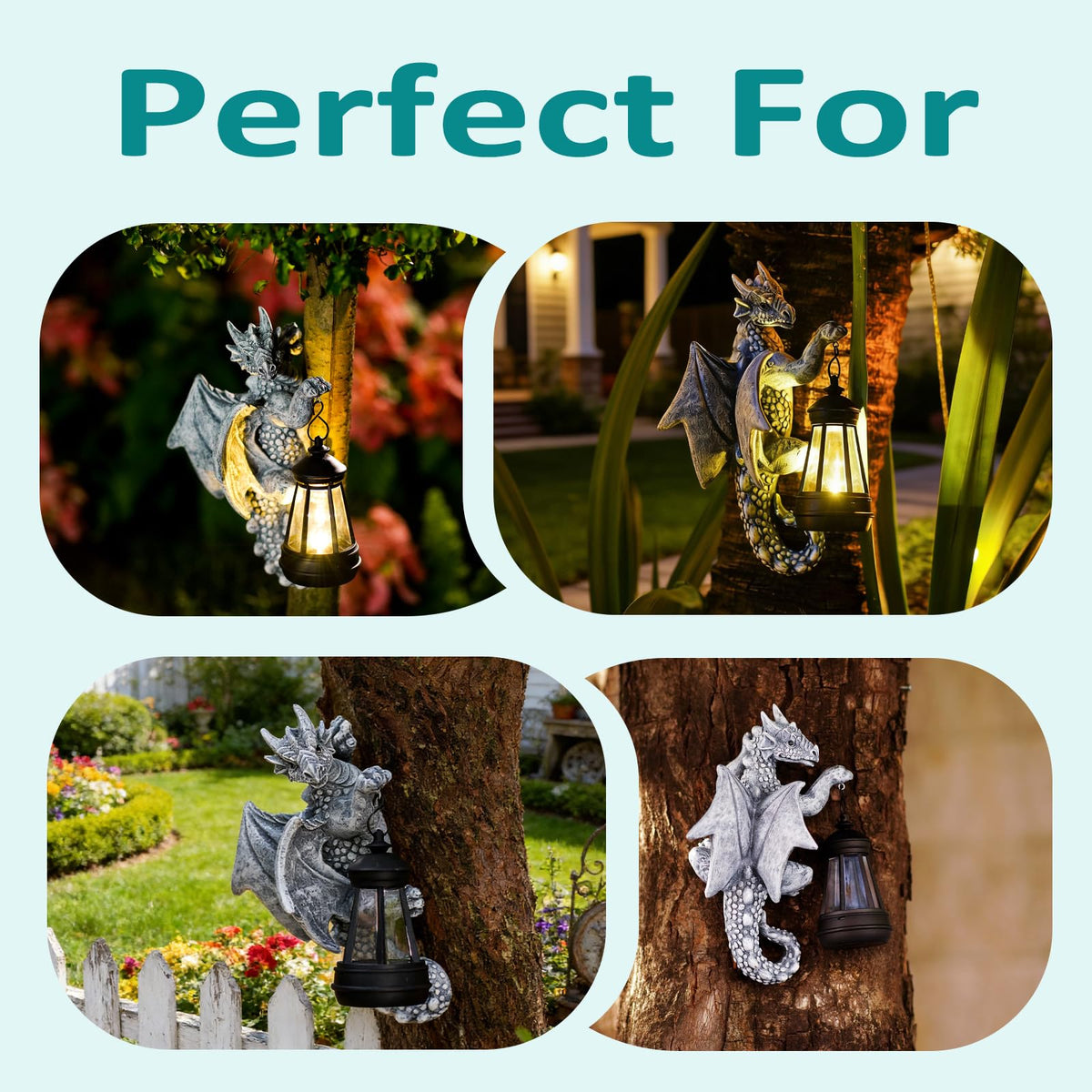 Goodeco Dragon Tree Hugger makes a thoughtful outdoor gift with charm.