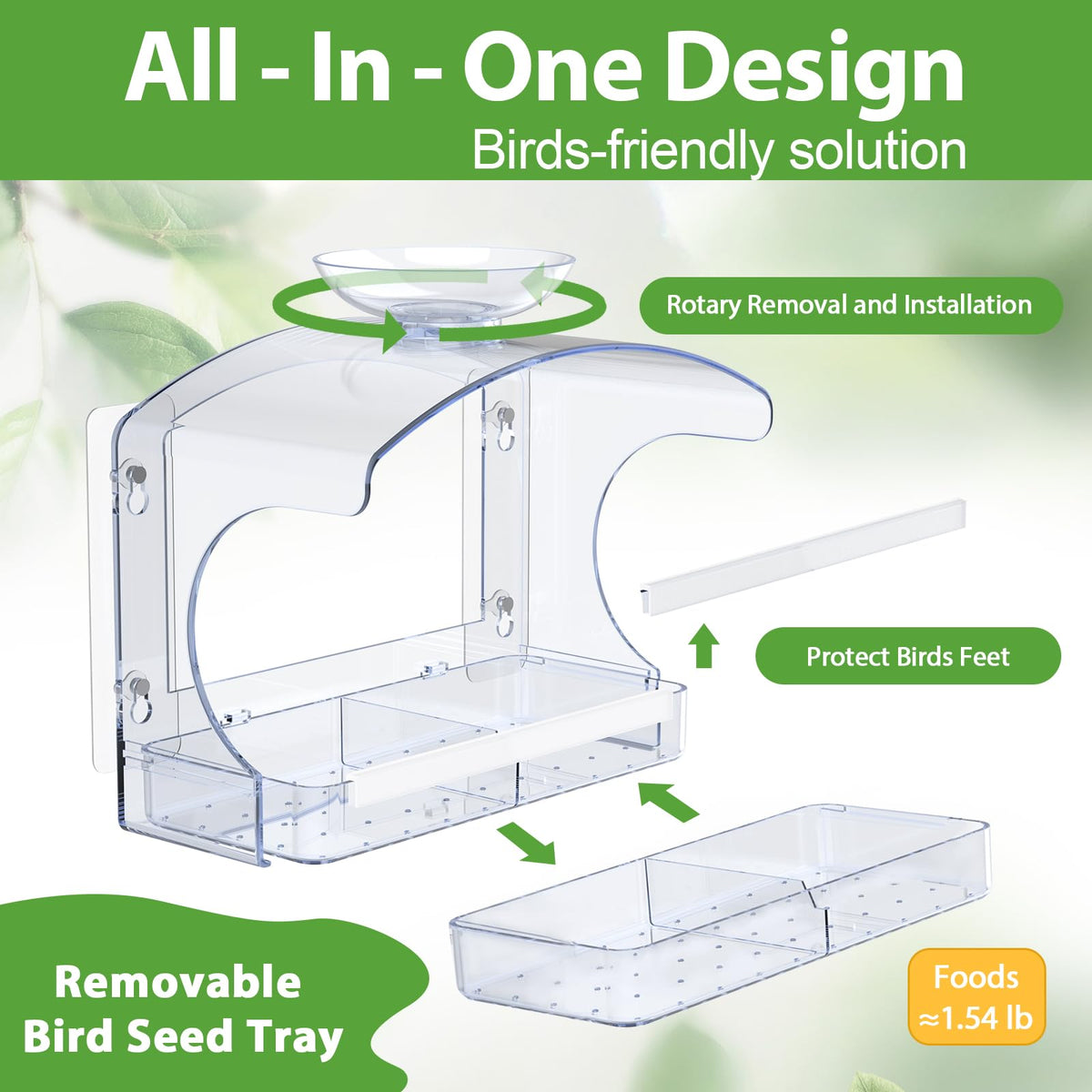 Goodeco easy-clean design reduces debris and maintenance