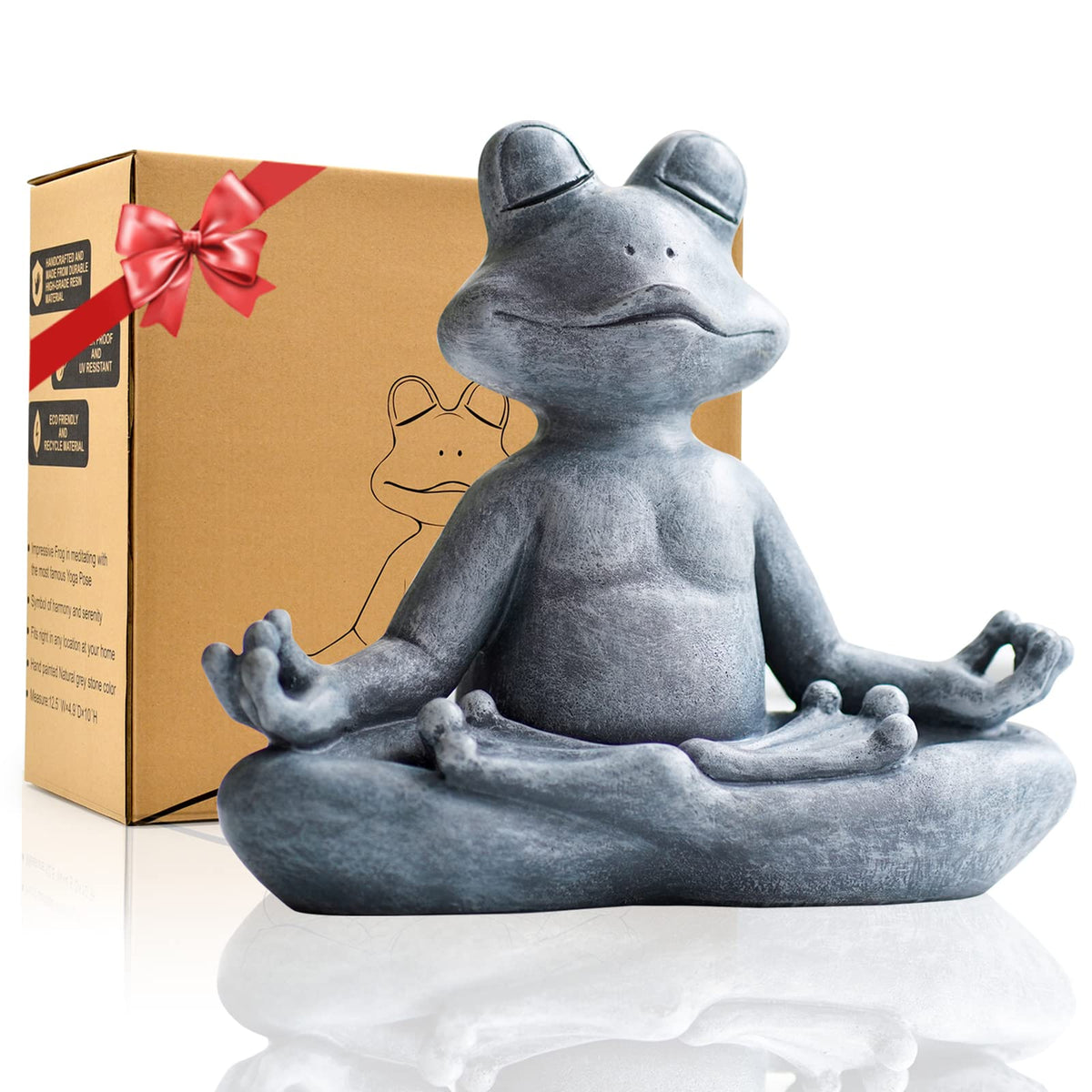 Goodeco gift-ready frog statue perfect for gardeners and animal lovers.