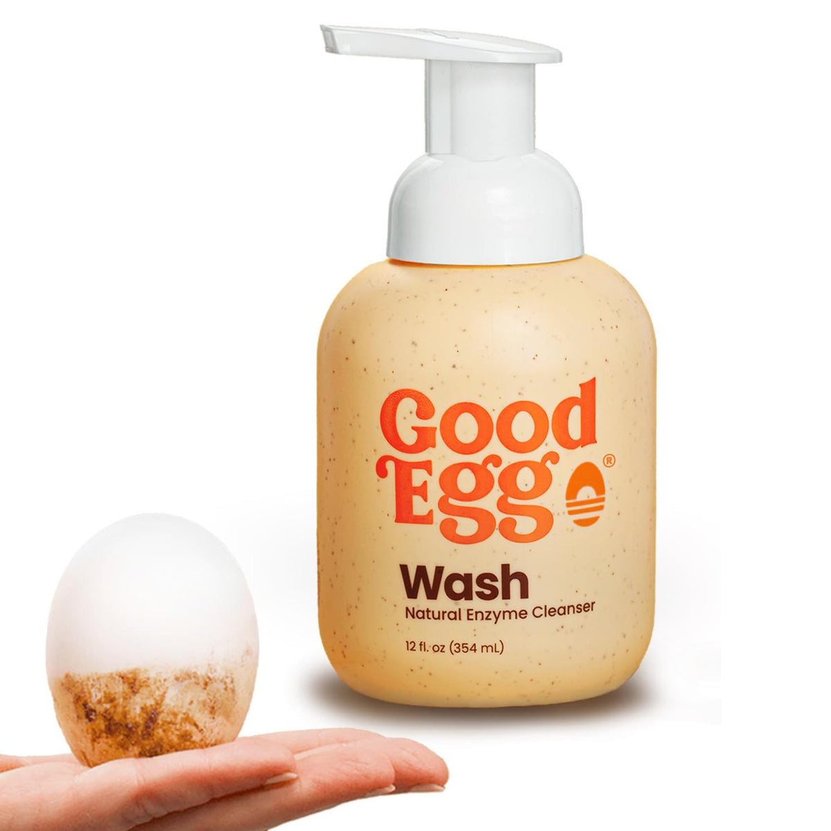 GoodEgg egg-washer foaming pump delivers precise, gentle cleaning of farm-fresh eggs.
