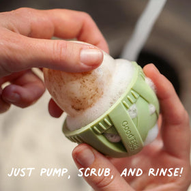 GoodEgg plant-based enzymes formula offers natural cleaning for farm eggs.