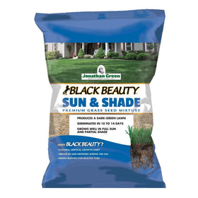 GoodFair Jonathan Green Black Beauty seed bag for sun and shade, promoting dense turf