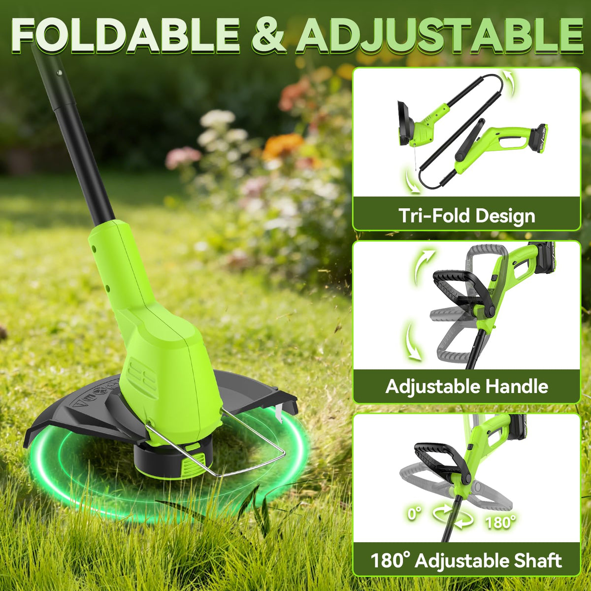Goodjob bundle with two batteries keeps you ready to tackle yard work