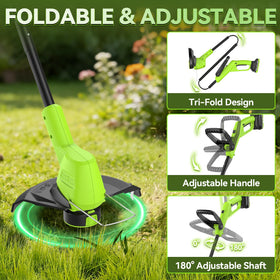Goodjob bundle with two batteries keeps you ready to tackle yard work