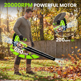 GoodJob dual 2.0Ah batteries keep you running longer without interruptions.