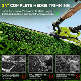 GoodJob hedge trimmer ergonomic grip enhances comfort during extended sessions.
