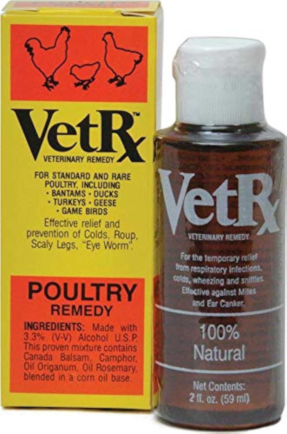 Goodwinol Vet RX poultry remedy bottle ready for on-site poultry care.