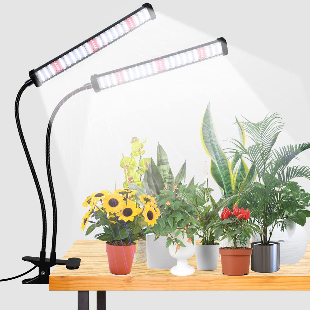 GooingTop Grow Light clip-on design provides stable indoor illumination for seedlings.