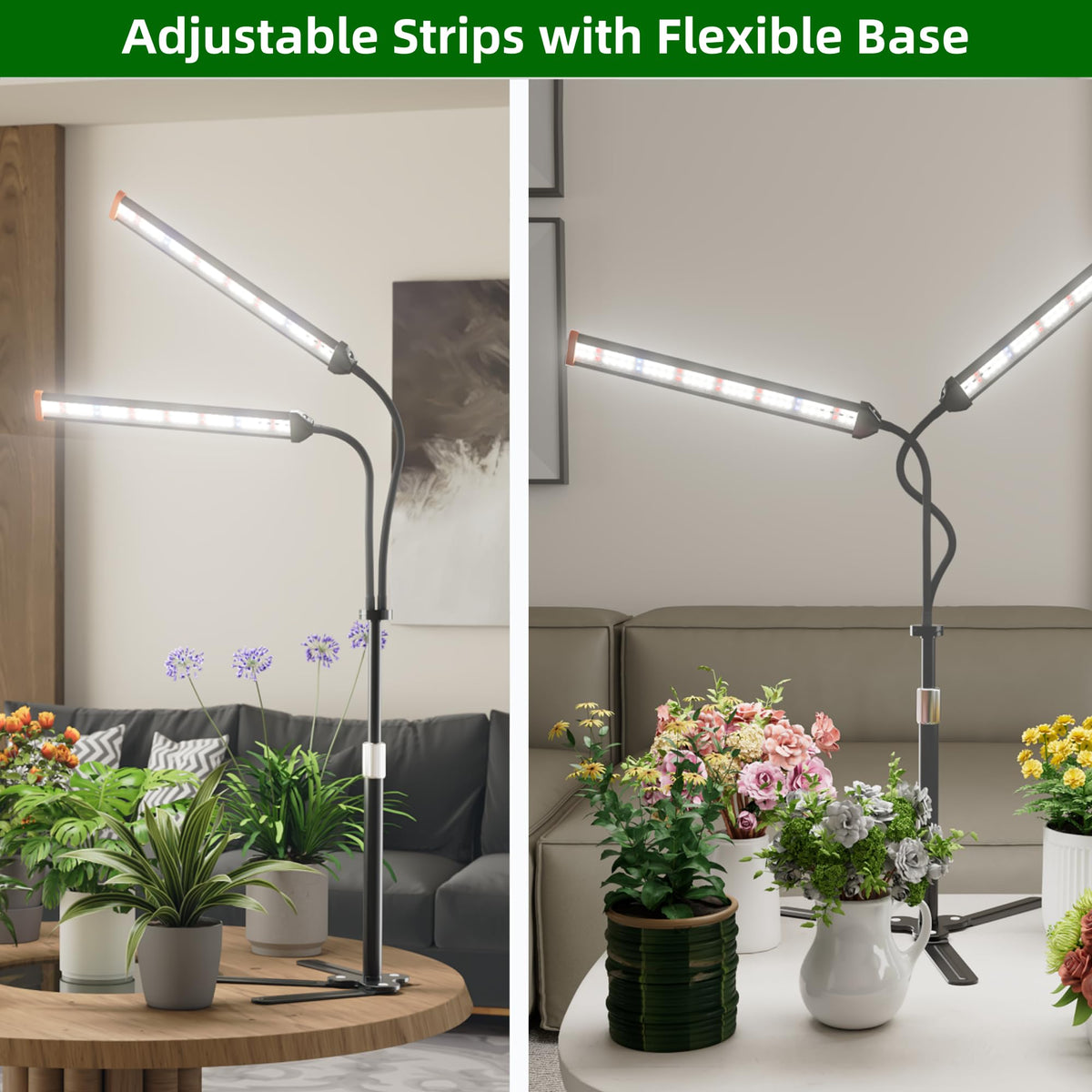 GooingTop energy-efficient 18W draw reduces power usage while growing plants.