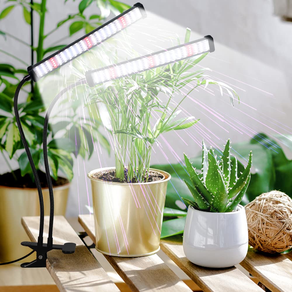 GooingTop Grow Light packaging includes simple setup for seedlings.
