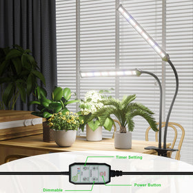 GooingTop dimmable timer enables easy scheduling for indoor gardening