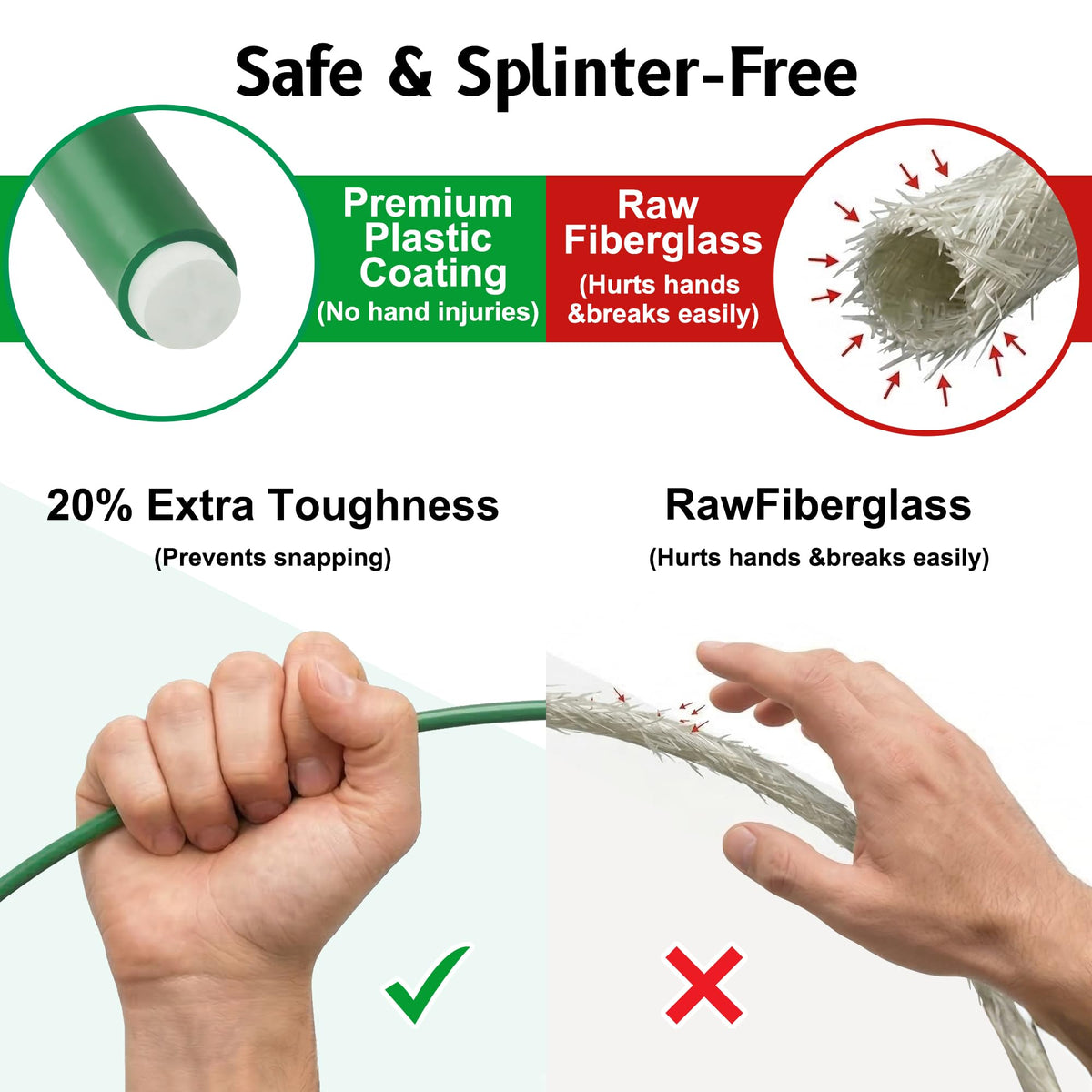 GOONMILL 17-inch rod frame shows strong joints for reliable setup.