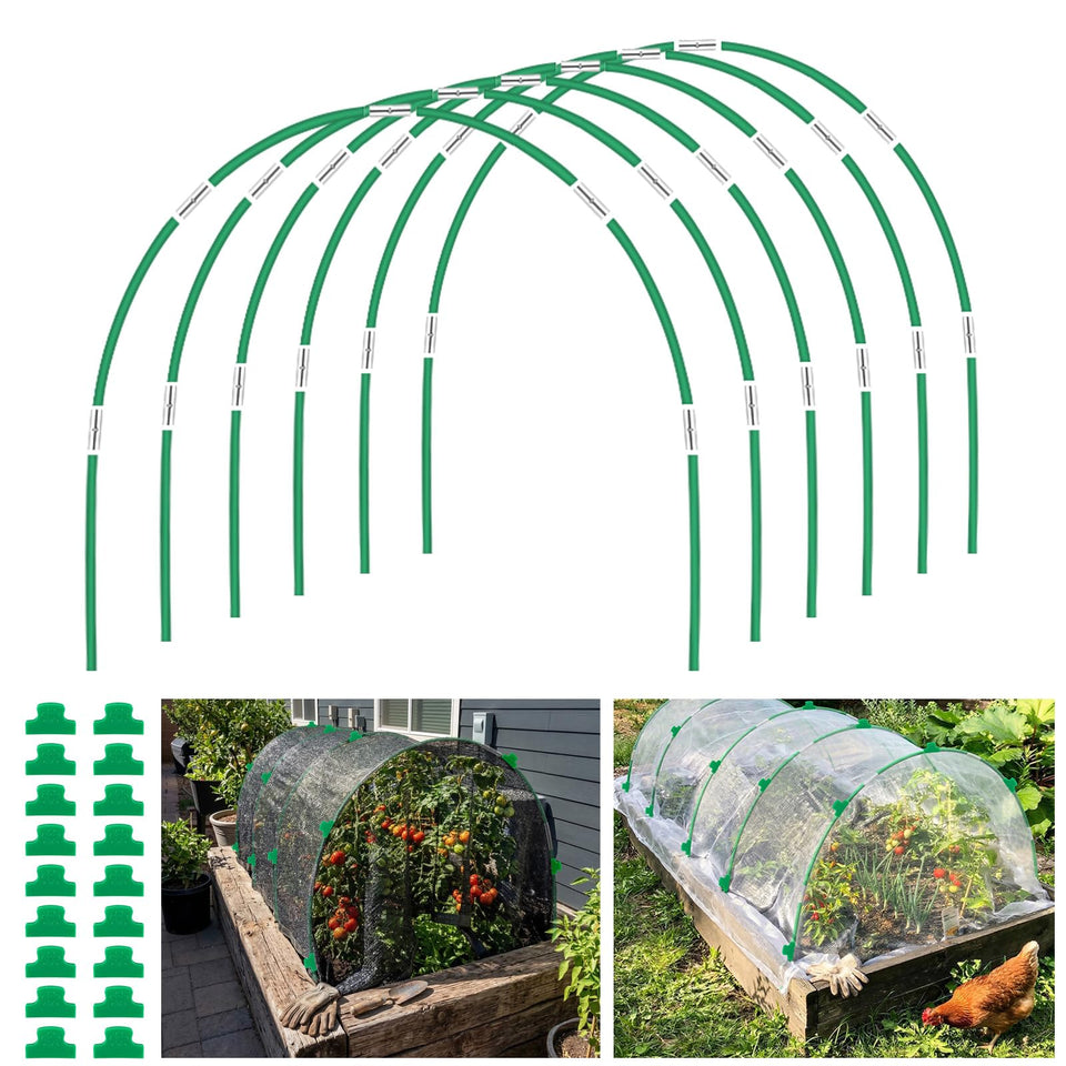 GOONMILL garden hoops raised bed assembly keep covers secure and tidy.