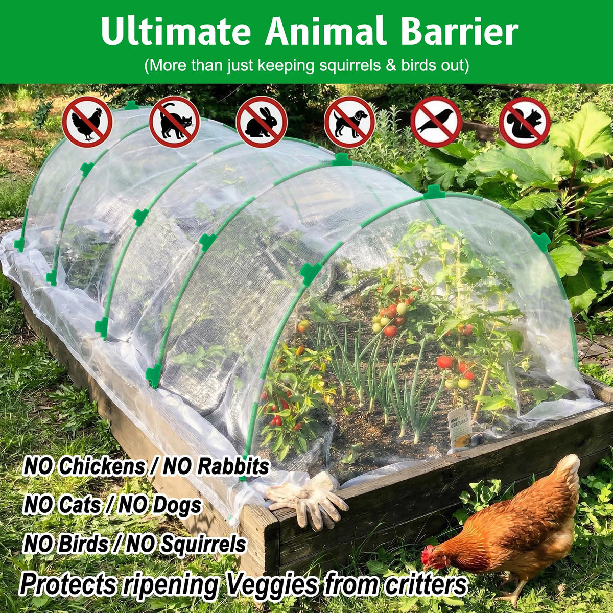 GOONMILL netting-excluded design enables flexible cover choices.
