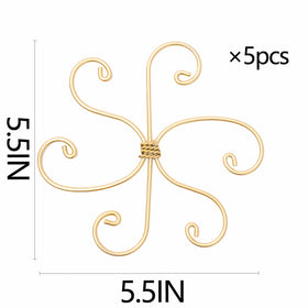 Goooxim Monstera stem stake closeup shows sturdy metal frame and gentle support.